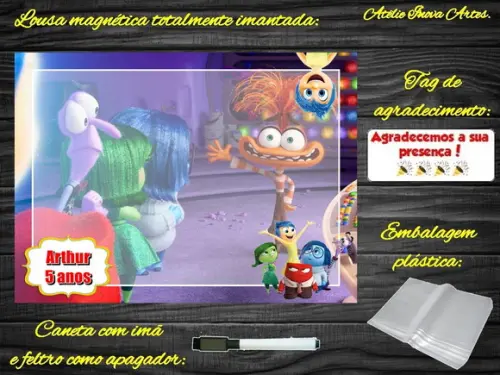 Lousa Magnética Divertidamente com Embalagem