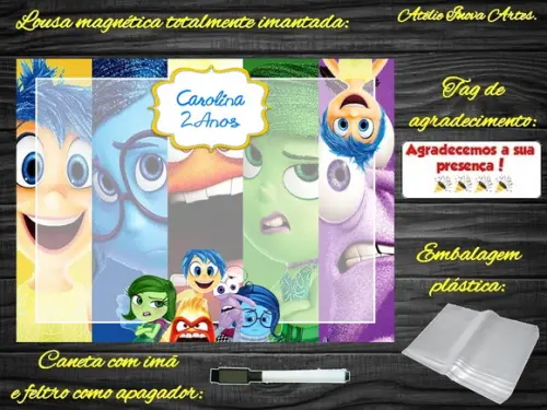 Lousa Magnética Divertidamente com Embalagem
