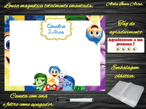 Lousa Magnética Divertidamente com Embalagem