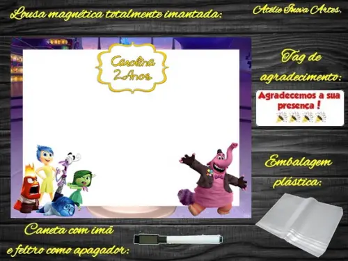 Lousa Magnética Divertidamente com Embalagem