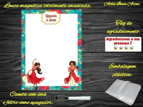 Lousa Magnética Elena de Avalor com Embalagem