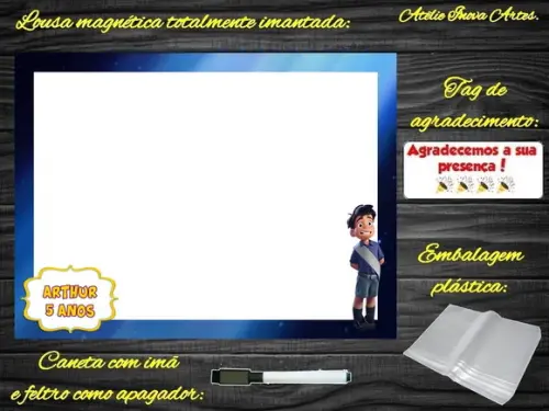 Lousa Magnética Elio com Embalagem