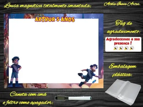 Lousa Magnética Elio com Embalagem