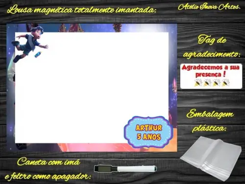 Lousa Magnética Elio com Embalagem