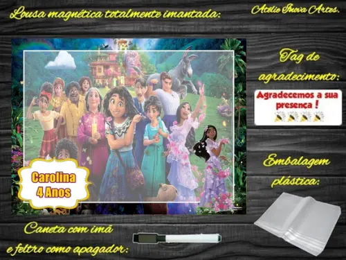 Lousa Magnética Encanto com Embalagem
