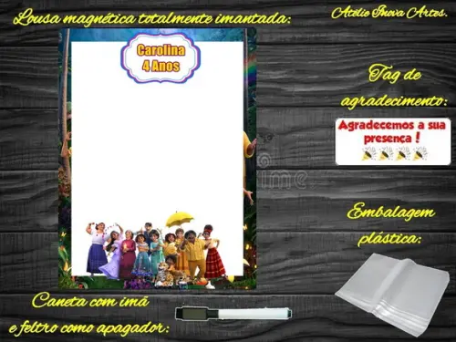 Lousa Magnética Encanto com Embalagem