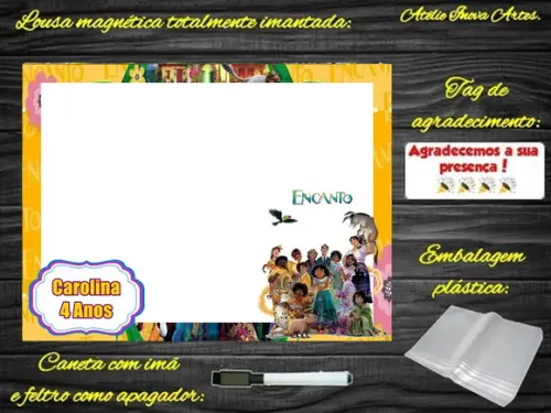 Lousa Magnética Encanto com Embalagem