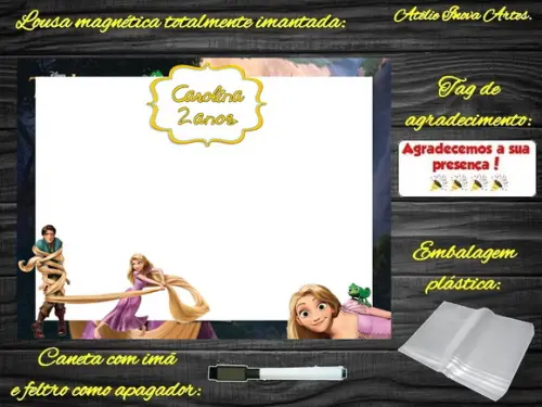 Lousa Magnética Enrolados com Embalagem