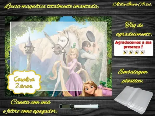 Lousa Magnética Enrolados com Embalagem