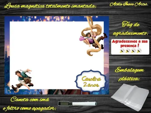 Lousa Magnética Enrolados com Embalagem