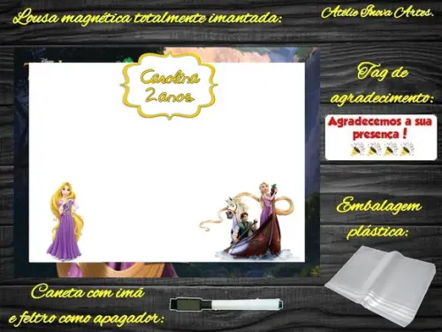 Lousa Magnética Enrolados com Embalagem