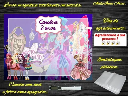 Lousa Magnética Ever After High