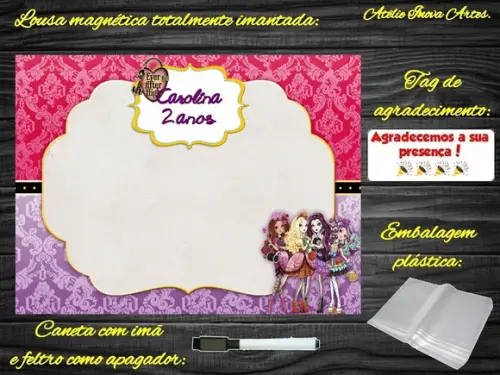Lousa Magnética Ever After High