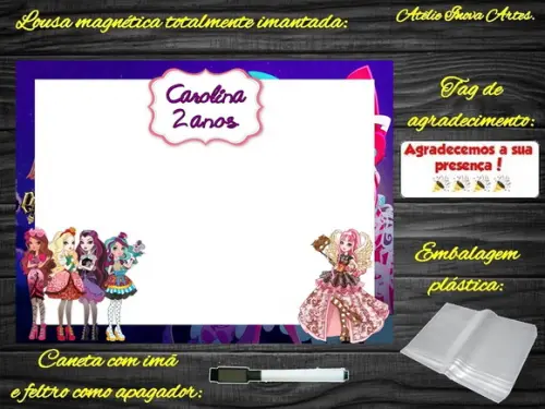 Lousa Magnética Ever After High