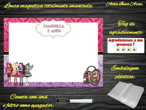 Lousa Magnética Ever After High