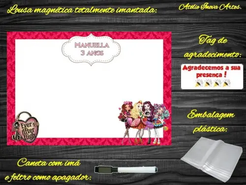 Lousa Magnética Ever After High