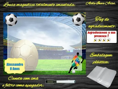 Lousa Magnética Futebol com Embalagem