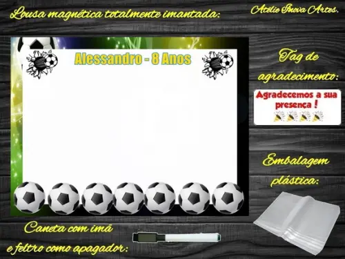 Lousa Magnética Futebol com Embalagem