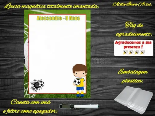 Lousa Magnética Futebol com Embalagem