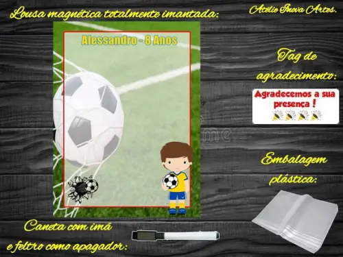 Lousa Magnética Futebol com Embalagem