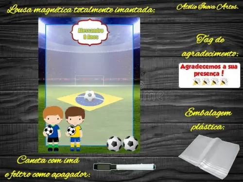 Lousa Magnética Futebol com Embalagem