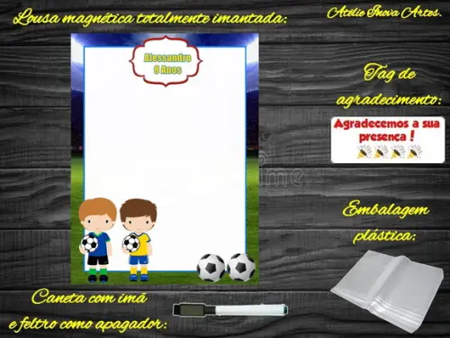 Lousa Magnética Futebol com Embalagem