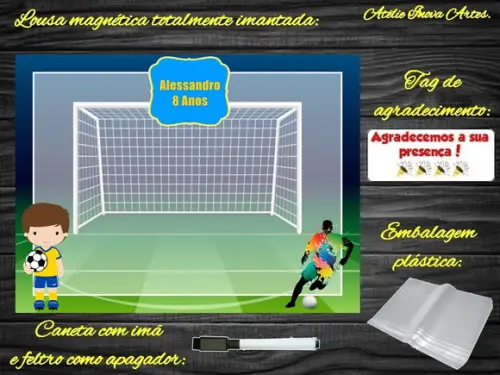 Lousa Magnética Futebol com Embalagem