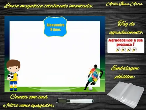Lousa Magnética Futebol com Embalagem