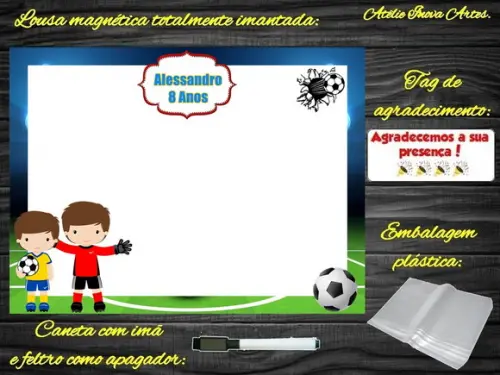 Lousa Magnética Futebol com Embalagem