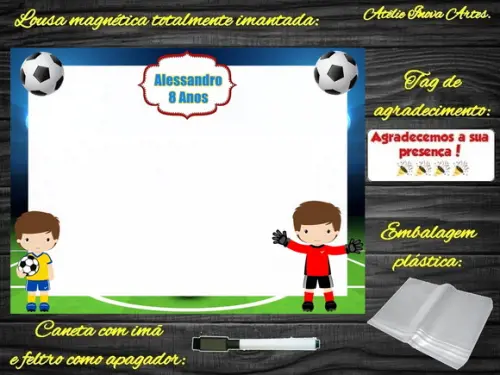 Lousa Magnética Futebol com Embalagem