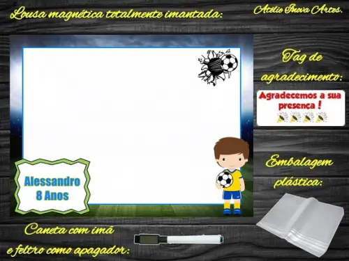 Lousa Magnética Futebol com Embalagem