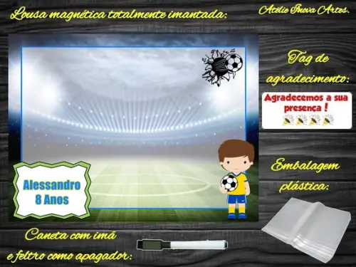 Lousa Magnética Futebol com Embalagem