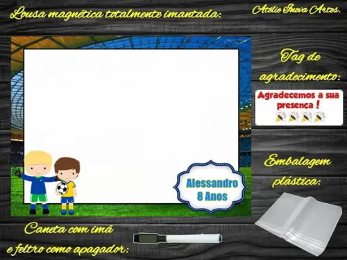 Lousa Magnética Futebol com Embalagem