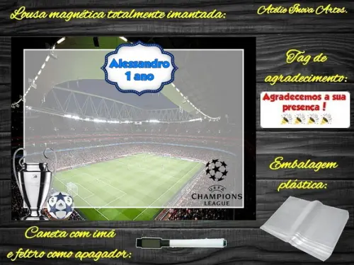 Lousa Magnética Futebol com Embalagem