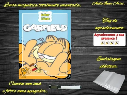 Lousa Magnética Garfield com Embalagem