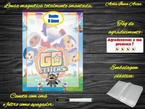 Lousa Magnética Go Jetters com Embalagem