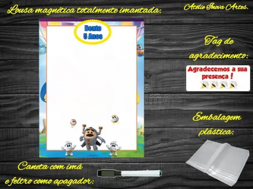Lousa Magnética Go Jetters com Embalagem