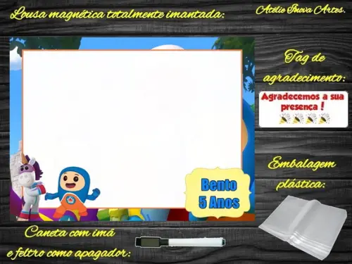 Lousa Magnética Go Jetters com Embalagem
