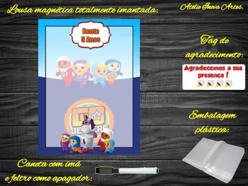 Lousa Magnética Go Jetters com Embalagem