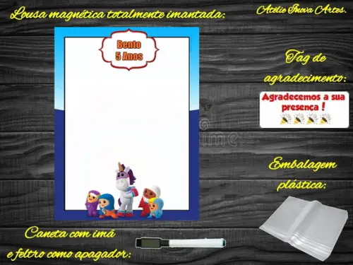 Lousa Magnética Go Jetters com Embalagem