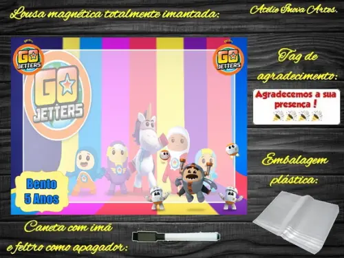 Lousa Magnética Go Jetters com Embalagem