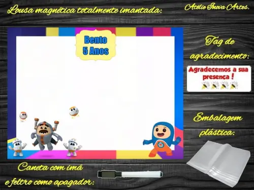 Lousa Magnética Go Jetters com Embalagem