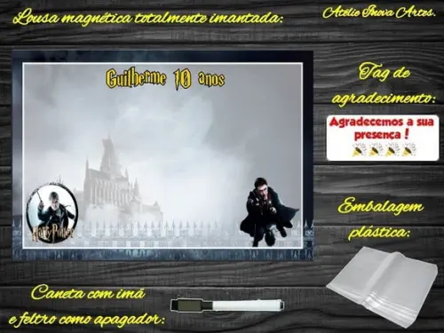 Lousa Magnética Harry Potter com Embalagem