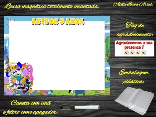 Lousa Magnética Hora da Aventura com Embalagem