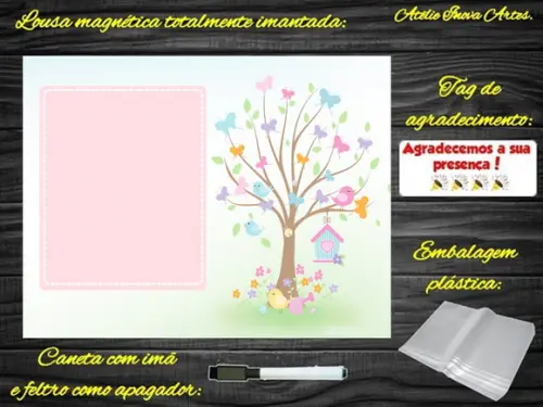 Lousa Magnética Jardim Encantado com Embalagem