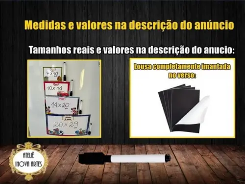 Lousa Magnética Lego com Embalagem