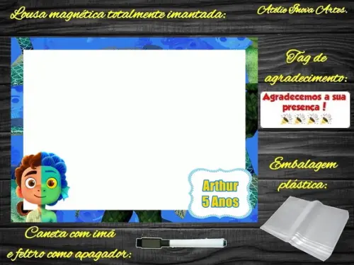 Lousa Magnética Luca com Embalagem