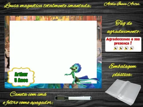 Lousa Magnética Luca com Embalagem