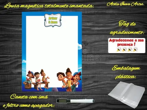 Lousa Magnética Luca com Embalagem