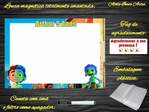 Lousa Magnética Luca com Embalagem